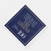 Het Man The Myth The Legend 100th Birthday Servet (Hoek)