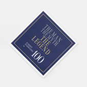 Het Man The Myth The Legend 100th Birthday Servet (Hoek)