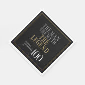 Het Man The Myth The Legend 100th Birthday Servet (Hoek)