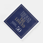 Het Man The Myth The Legend 50th Birthday Servet (Hoek)