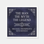 Het Man The Myth The Legend 50th Birthday Servet (Voorkant)