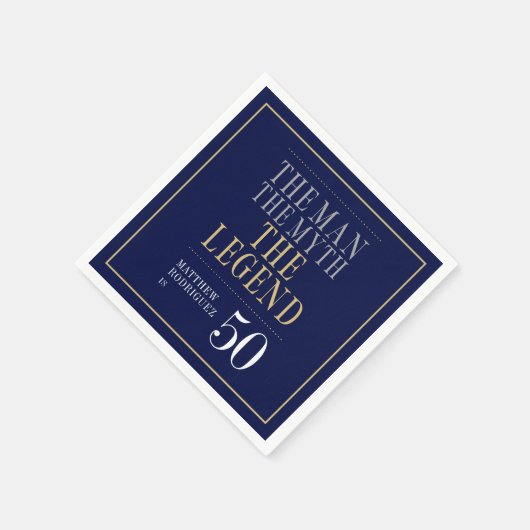 Het Man The Myth The Legend 50th Birthday Servet (Hoek)