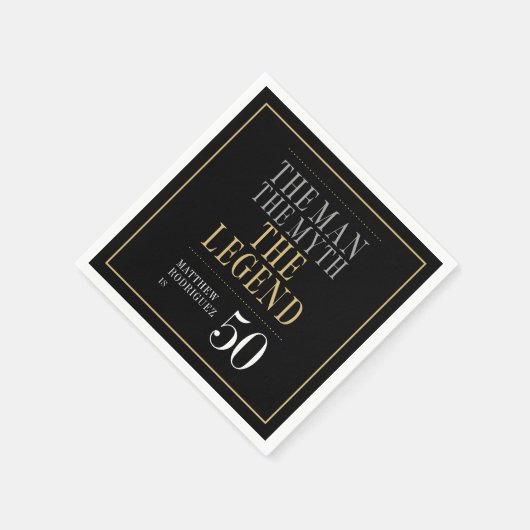 Het Man The Myth The Legend 50th Birthday Servet (Hoek)