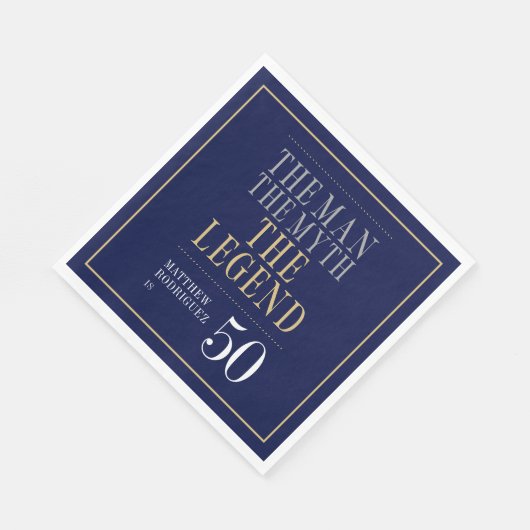 Het Man The Myth The Legend 50th Birthday Servet (Hoek)