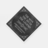 Het Man The Myth The Legend 60th Birthday Black Servet (Hoek)