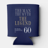 Het Man The Myth The Legend 60th Birthday Blikjeskoeler (Achterkant)