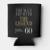 Het Man The Myth The Legend 60th Birthday Blikjeskoeler (Voorkant)