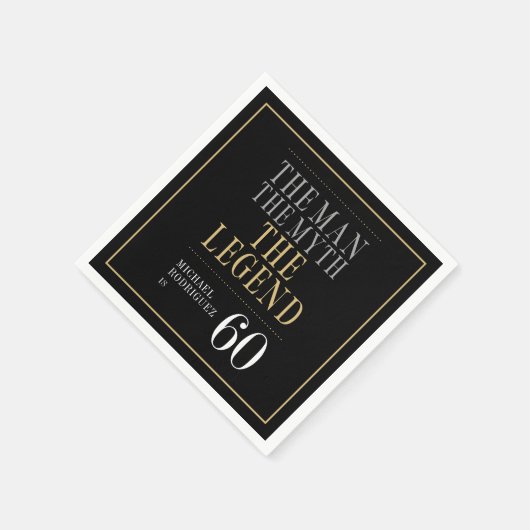 Het Man The Myth The Legend 60th Birthday Servet (Hoek)