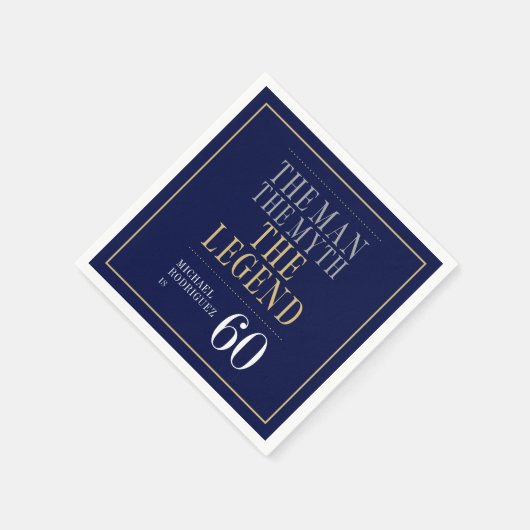 Het Man The Myth The Legend 60th Birthday Servet (Hoek)