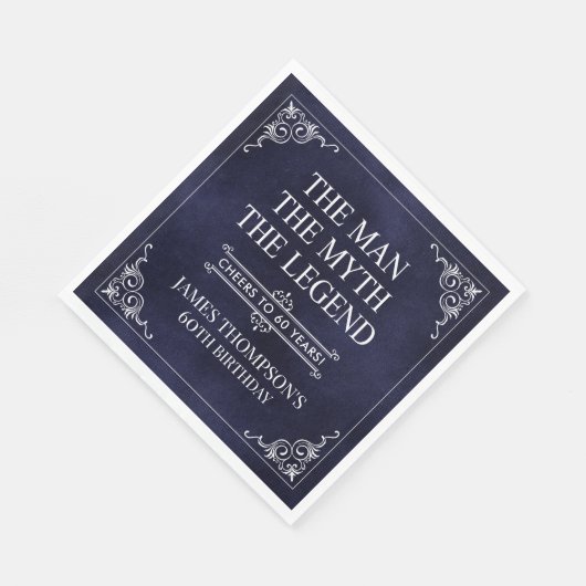 Het Man The Myth The Legend 60th Birthday Servet (Hoek)