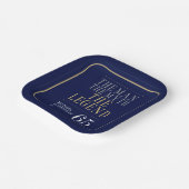 Het Man The Myth The Legend 65th Birthday Papieren Bordje (Gebogen)