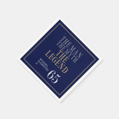 Het Man The Myth The Legend 65th Birthday Servet (Hoek)