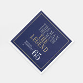 Het Man The Myth The Legend 65th Birthday Servet (Hoek)