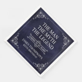 Het Man The Myth The Legend 65th Birthday Servet (Hoek)