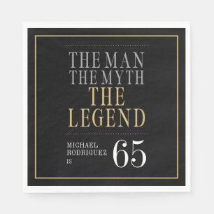 Het Man The Myth The Legend 65th Birthday Servet