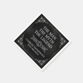 Het Man The Myth The Legend 70th Birthday Black Servet (Hoek)