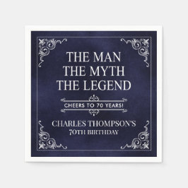Het Man The Myth The Legend 70th Birthday Servet