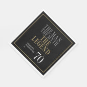 Het Man The Myth The Legend 70th Birthday Servet (Hoek)