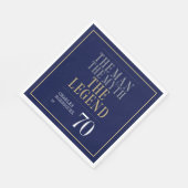 Het Man The Myth The Legend 70th Birthday Servet (Hoek)