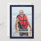 Het Man The Myth The Legend 75th Birthday Foto Kaart (Achterkant)