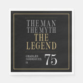 Het Man The Myth The Legend 75th Birthday Servet (Voorkant)
