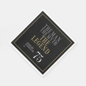 Het Man The Myth The Legend 75th Birthday Servet (Hoek)