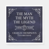 Het Man The Myth The Legend 75th Birthday Servet (Voorkant)