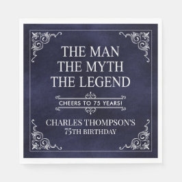 Het Man The Myth The Legend 75th Birthday Servet