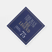 Het Man The Myth The Legend 75th Birthday Servet (Hoek)