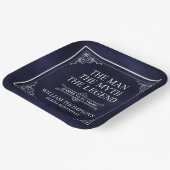 Het Man The Myth The Legend 80th Birthday Papieren Bordje (Gebogen)