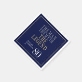 Het Man The Myth The Legend 80th Birthday Servet (Hoek)