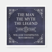 Het Man The Myth The Legend 80th Birthday Servet (Voorkant)