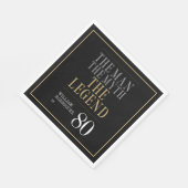 Het Man The Myth The Legend 80th Birthday Servet (Hoek)