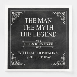 Het Man The Myth The Legend 85th Birthday Black Servet