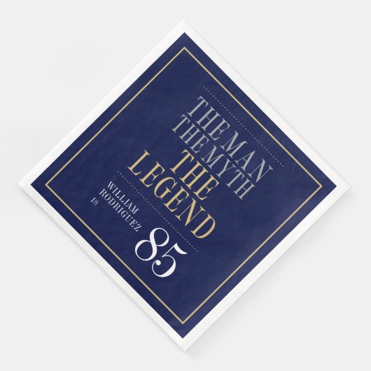 Het Man The Myth The Legend 85th Birthday Servet (Hoek)