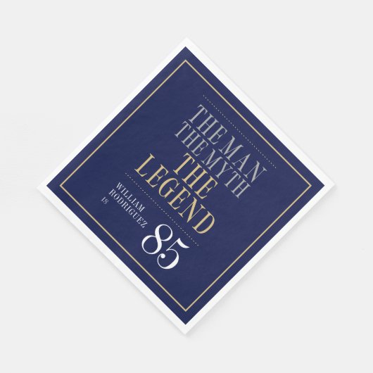 Het Man The Myth The Legend 85th Birthday Servet (Hoek)