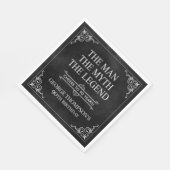 Het Man The Myth The Legend 90th Birthday Black Servet (Hoek)