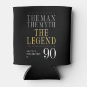 Het Man The Myth The Legend 90th Birthday Blikjeskoeler (Voorkant)