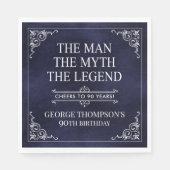 Het Man The Myth The Legend 90th Birthday Servet (Voorkant)