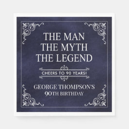 Het Man The Myth The Legend 90th Birthday Servet