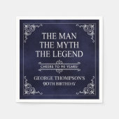 Het Man The Myth The Legend 90th Birthday Servet (Voorkant)