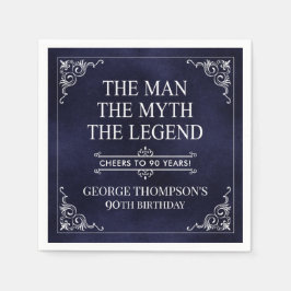 Het Man The Myth The Legend 90th Birthday Servet