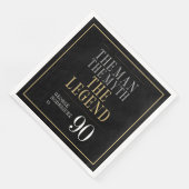 Het Man The Myth The Legend 90th Birthday Servet (Hoek)