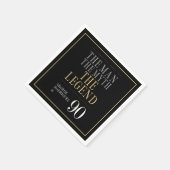 Het Man The Myth The Legend 90th Birthday Servet (Hoek)