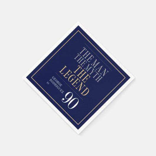 Het Man The Myth The Legend 90th Birthday Servet (Hoek)