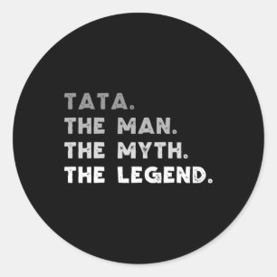 Het Man The Myth The Legend Cool Tata Ronde Sticker