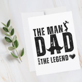 Het Man The Myth The Legend DAD Cool Vaderdag Briefkaart