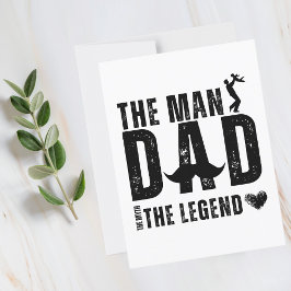 Het Man The Myth The Legend DAD Cool Vaderdag Briefkaart