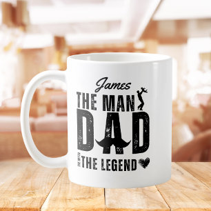 Het Man The Myth The Legend DAD Cool Vaderdag Koffiemok