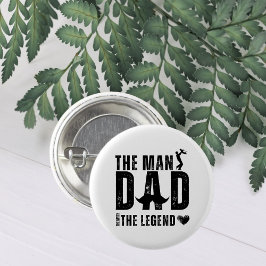 Het Man The Myth The Legend DAD Cool Vaderdag Ronde Button 3,2 Cm
